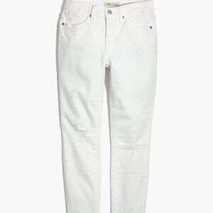 Madewell 9" High-Rise Skinny Crop Jeans - Pure White